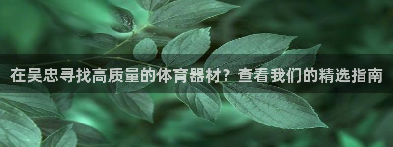 耀世娱乐如何登录账号密码：在吴忠寻找高质量的体育器材